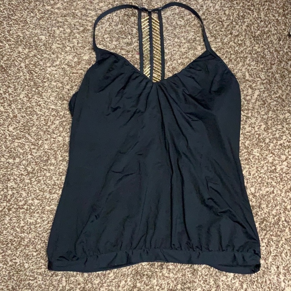 Black, medium, Laundry Bathing suit top